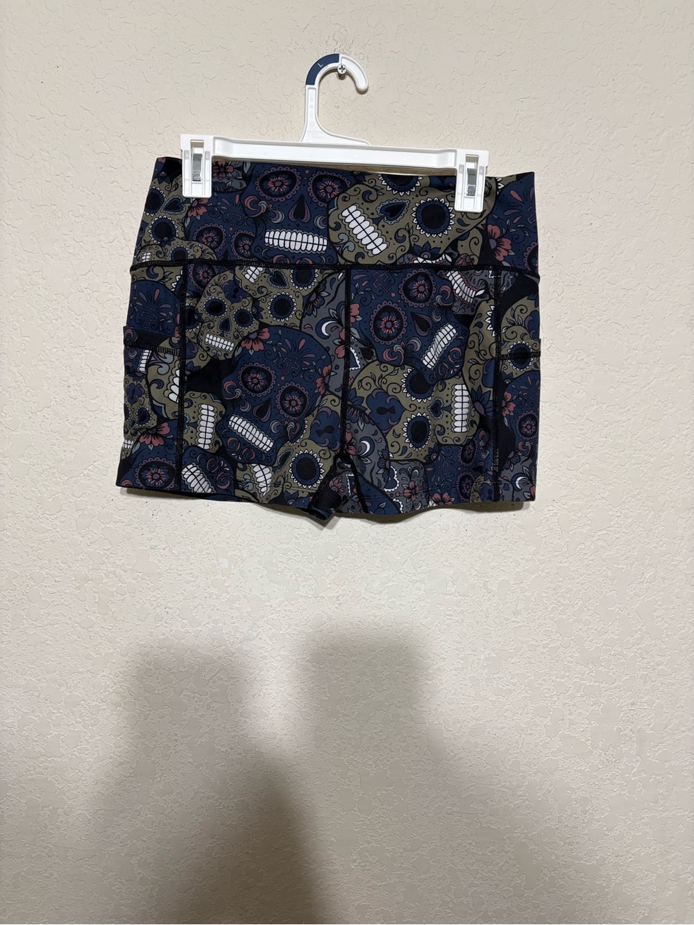 Constantly Varied Gear Navy Floral Skull Athletic Shorts
